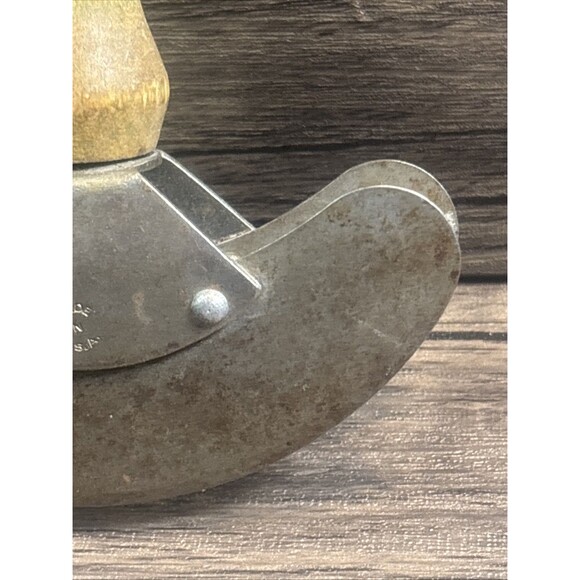 Vintage Chief Double Bladed Chopper -Cutter Wood Handle Stainless Steel Made USA - Picture 10 of 10